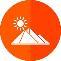 Egypt Pyramid Vector Icon Design