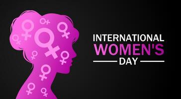 International women's day theme. Vector illustration. Suitable for Poster, Banners, campaign and greeting card.