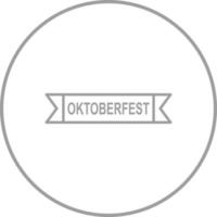 icono de vector de banner de oktoberfest