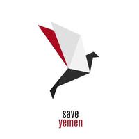 illustration vector of save yemen perfect for print,campaign,etc.