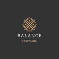 Yoga studio logo. Wellness health spa line icon. Meditation symbol. Zen harmony balance flat vector. vector