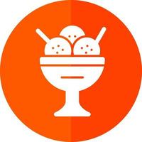 diseño de icono de vector de tazón de helado