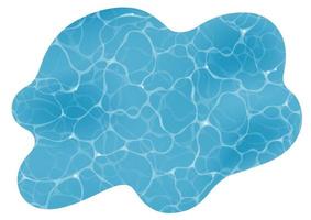 Odd-Shaped Vector Rippled Swimming Pool Abstract Background Illustration.