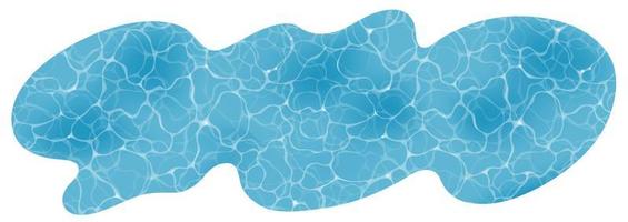 Odd-Shaped Vector Rippled Swimming Pool Abstract Background Illustration.