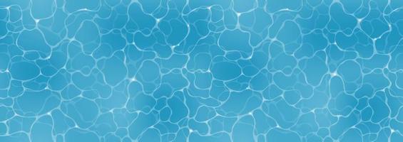 Vector Seamless Rippled Swimming Pool Abstract Background Illustration. Horizontally And Vertically Repeatable.