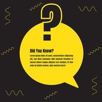 Did you know question design illustration, did you know vector sign