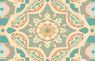 Flower mandala seamless pattern pastel tone. Abstract graphic fabric line modern elegant minimal vintage retro style. Design for texture textile print art design background wallpaper backdrop. vector