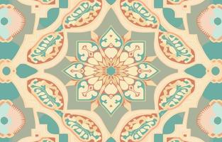 Flower mandala seamless pattern pastel tone. Abstract graphic fabric line modern elegant minimal vintage retro style. Design for texture textile print art design background wallpaper backdrop. vector