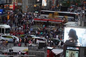 NEW YORK, USA - MAY 25 2018 - Times square full of people photo