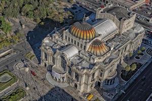 Mexico city arts palace aerial view photo