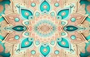 flor mandala sin costura modelo pastel tono. resumen gráfico tela línea moderno elegante mínimo Clásico retro estilo. diseño para textura textil impresión Arte diseño antecedentes fondo de pantalla fondo. vector