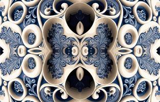 Porcelain seamless fabric pattern. Abstract traditional folk ikat antique porcelain graphic line. Texture textile vector illustration ornate elegant luxury vintage retro style.