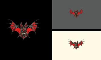 head devil with horn vector illustration mascot design