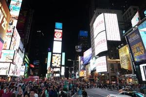 NEW YORK, USA - MAY 25 2018 - Times square full of people photo