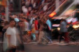 NEW YORK, USA - MAY 25 2018 - Times square full of people photo