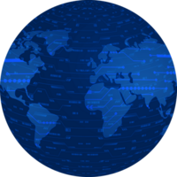 globe de technologie moderne png