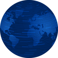 globe de technologie moderne png