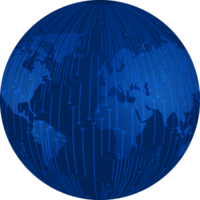 Modern Technology globe Crop-out png