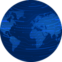 globe de technologie moderne png