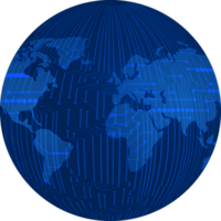 globe de technologie moderne png