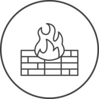 Firewall Vector Icon