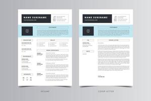 Resume Template, Professional Modern Resume Template, CV Template vector