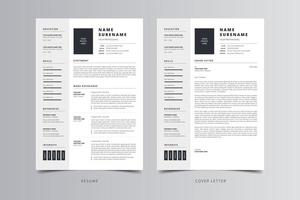 Resume Template, Professional Modern Resume Template, CV Template vector