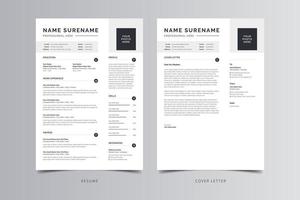 Resume Template, Professional Modern Resume Template, CV Template vector