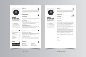 Resume Template, Professional Modern Resume Template, CV Template vector