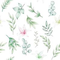 floral roses with elegant soft color seamless pattern vector