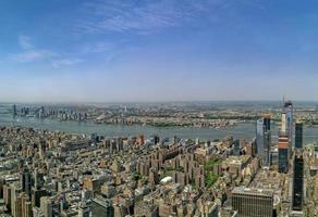 aéreo nueva york manhattan paisaje urbano foto