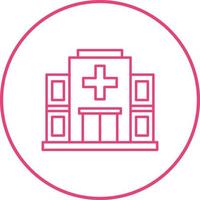 icono de vector de hospital