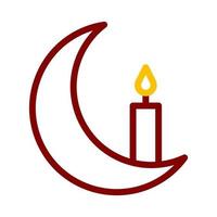 candle icon duocolor red style ramadan illustration vector element and symbol perfect.
