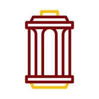 lantern icon duocolor red style ramadan illustration vector element and symbol perfect.