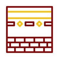 kaaba icon duocolor red style ramadan illustration vector element and symbol perfect.