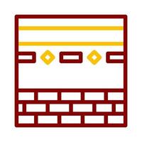 kaaba icono duocolor rojo estilo Ramadán ilustración vector elemento y símbolo Perfecto.