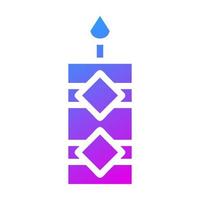 candle icon gradient purple style chinese new year illustration vector perfect