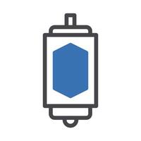 lantern icon duotone grey blue style ramadan illustration vector element and symbol perfect.