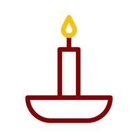 candle icon duocolor red style ramadan illustration vector element and symbol perfect.
