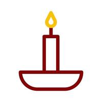 candle icon duocolor red style ramadan illustration vector element and symbol perfect.