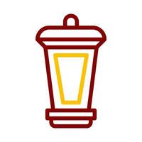 lantern icon duocolor red style ramadan illustration vector element and symbol perfect.