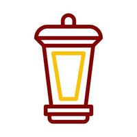 lantern icon duocolor red style ramadan illustration vector element and symbol perfect.