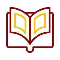 quran icon duocolor red style ramadan illustration vector element and symbol perfect.