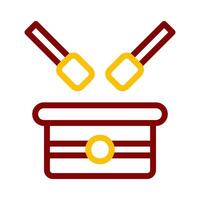 bedug drum icon duocolor red style ramadan illustration vector element and symbol perfect.