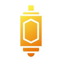 linterna icono sólido degradado amarillo estilo Ramadán ilustración vector elemento y símbolo Perfecto.