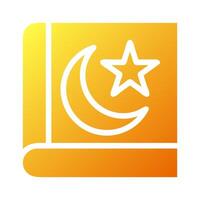 quran icon solid gradient yellow style ramadan illustration vector element and symbol perfect.