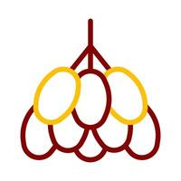 kurma palm icon duocolor red style ramadan illustration vector element and symbol perfect.