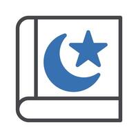 quran icon duotone grey blue style ramadan illustration vector element and symbol perfect.