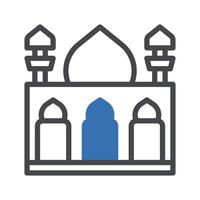 mosque icon duotone grey blue style ramadan illustration vector element and symbol perfect.