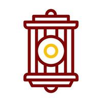 lantern icon duocolor red style ramadan illustration vector element and symbol perfect.